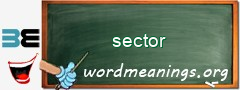 WordMeaning blackboard for sector